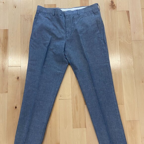 J Crew Ludlow Slim-fit unstructured suit pant in Irish cotton-linen blend - Picture 5 of 8